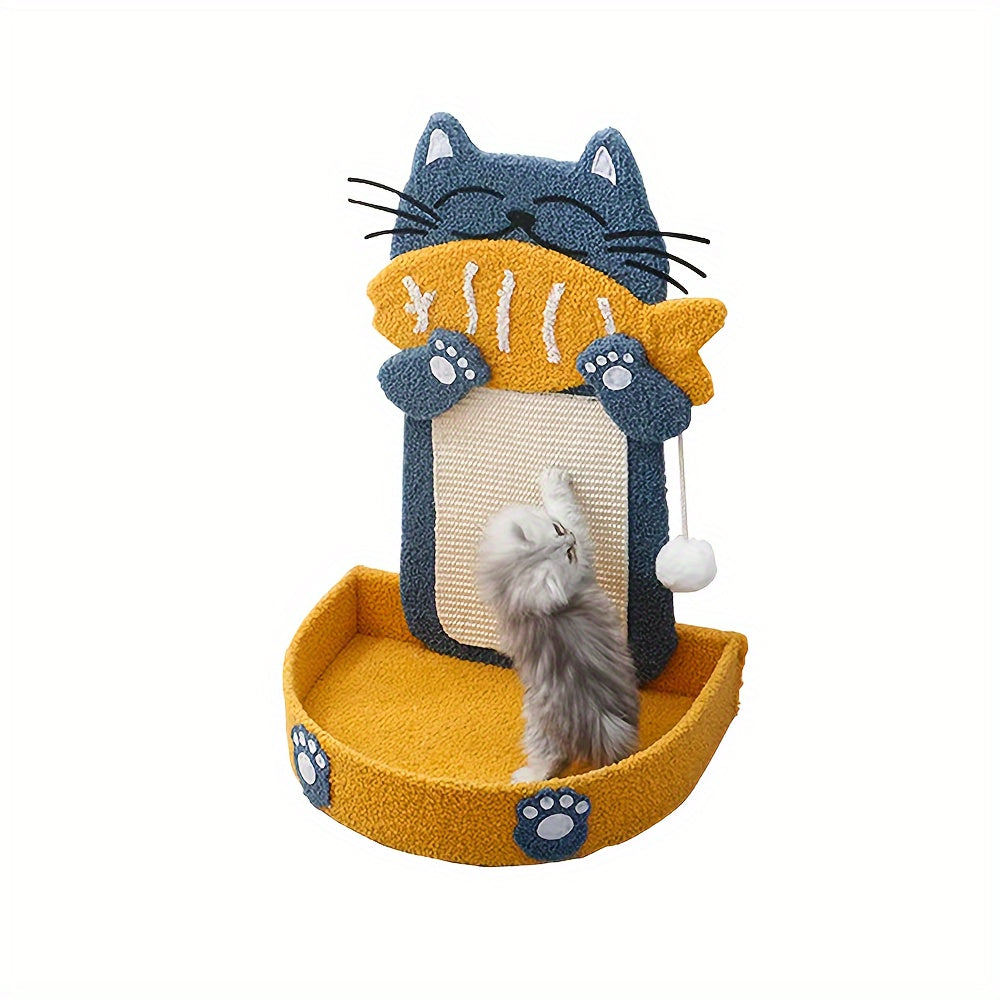 Sisal Cat Scratch Board Nest Integrated Toy Scratch Resistant Debris Free Cat Supplies