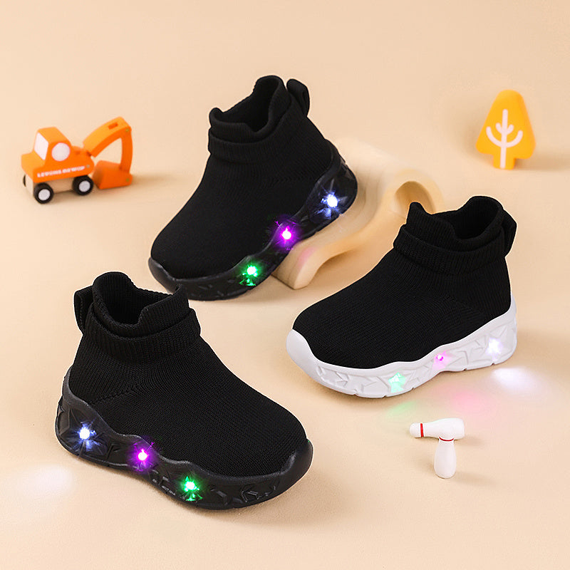Trendy Classic Light-Up Sneakers for Boys and Girls Comfortable Non-Slip Stylish Shoes