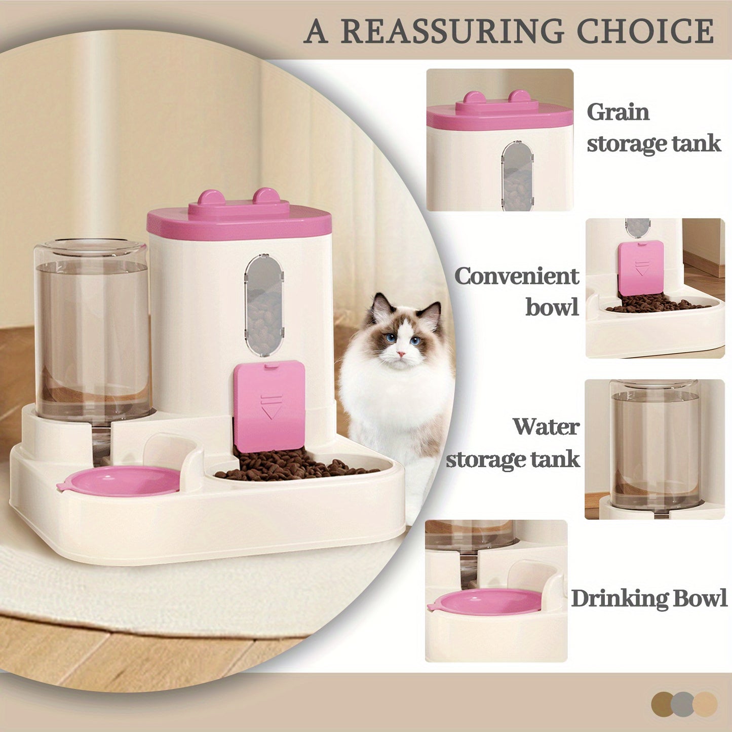 Automatic Pet Feeder for Cats and Dogs with Precise Control and Scientific Feeding