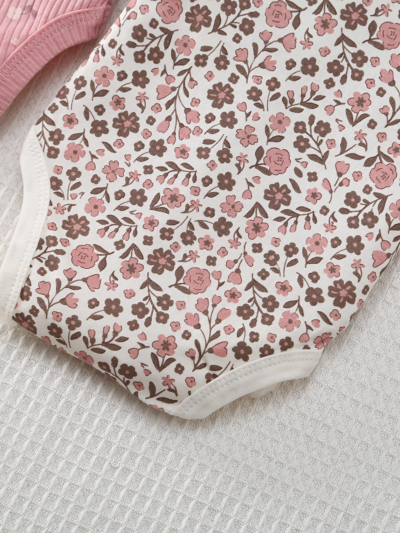 Newborn Short Sleeve Jumpsuit 5 Pack Floral 0 To 9 Months