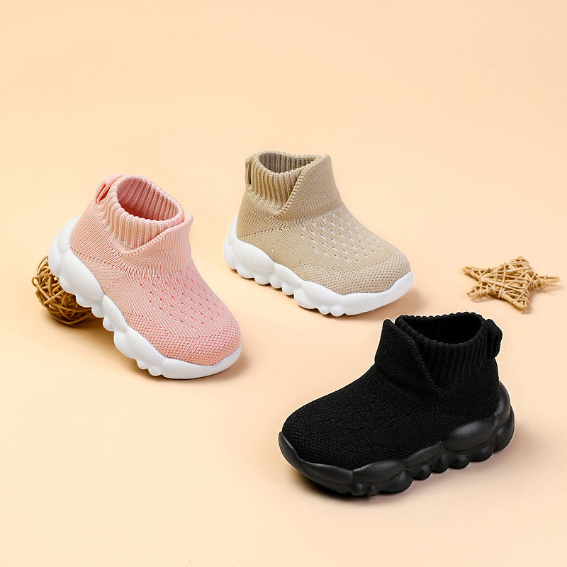 Boys Casual High Top Sneakers Slip On Comfortable Breathable All Season Sporty Style