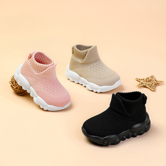 Boys Casual High Top Sneakers Slip On Comfortable Breathable All Season Sporty Style