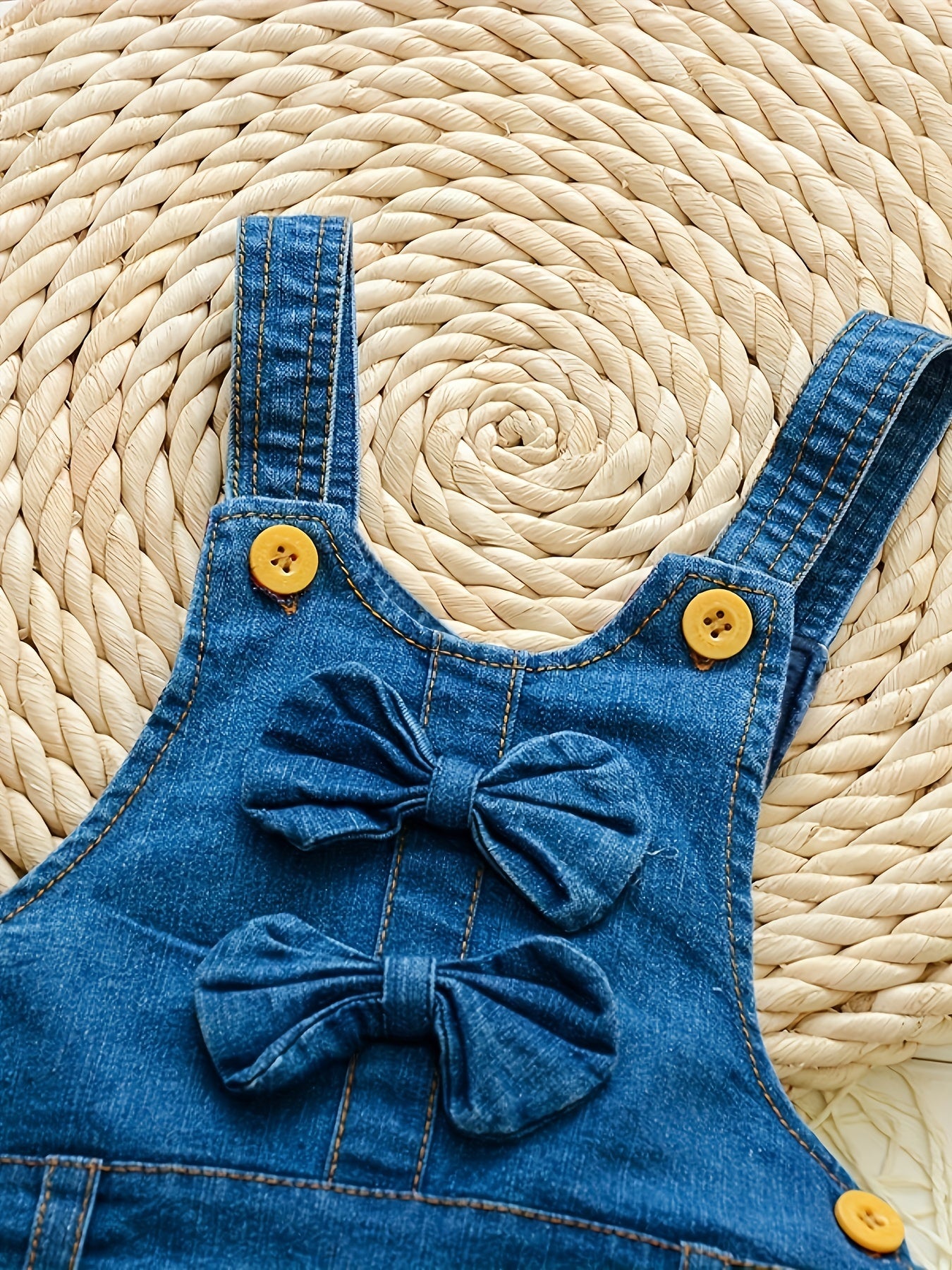Denim Overalls with Animal Applique - Cotton Blend, Cute Non-Stretch Fabric, Long Length, Applique Detail, Regular Fit for Weekend Casual Wear, Spring/Fall Season - Woven 'S Overalls for Ages 12 and Under, for Outdoor