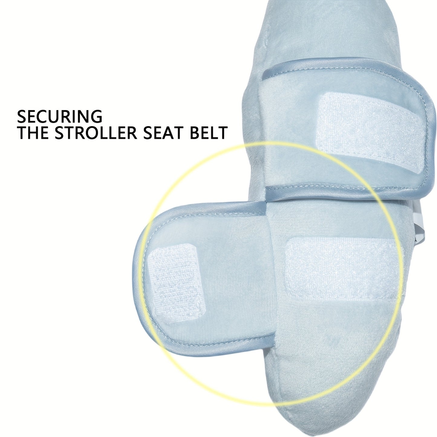 1pc Baby Stroller Safety Pillow with Cute Bear Design - Soft Polyester Material, Multiple Use for Car Seat & Stroller, Supportive Head & Neck Protection, Prevents Wobble, Deformation-Free After Use, Stroller Accessorie