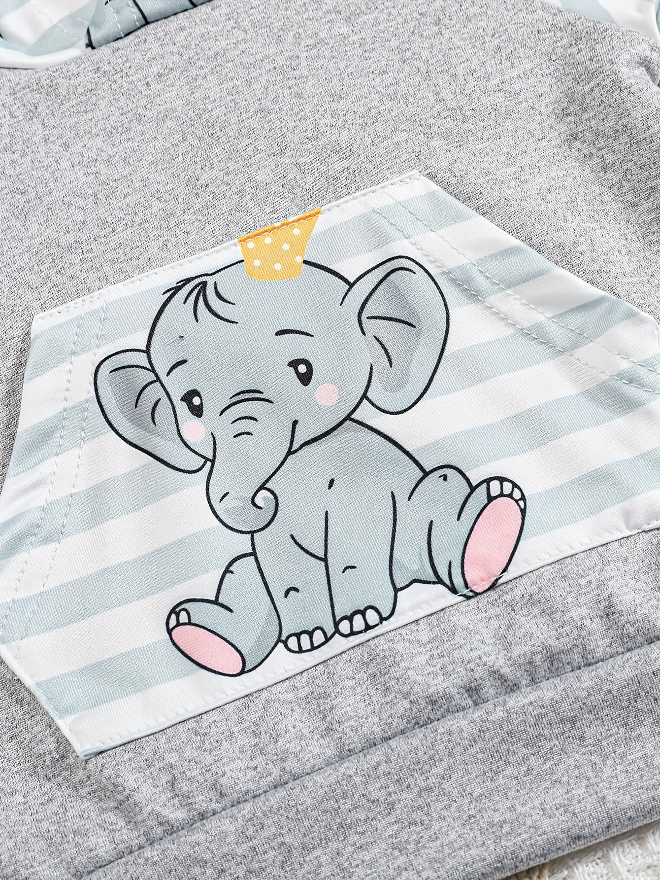 Baby clothing two-piece fall and winter clothes hooded top and pants