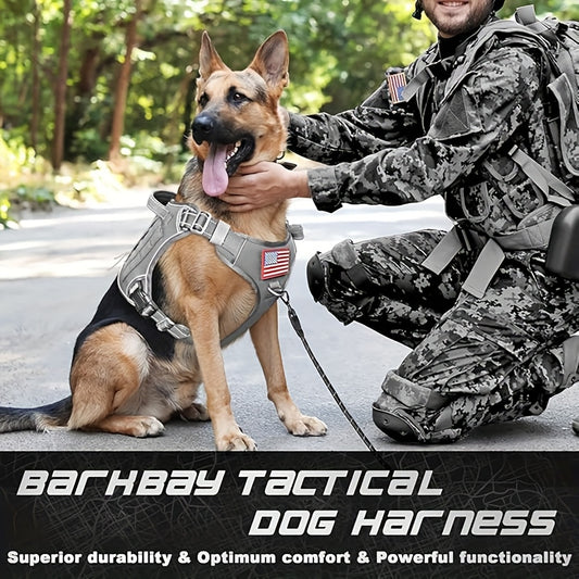 Tactical Dog Harness for Small and Medium Dogs Adjustable No Pull Training Vest