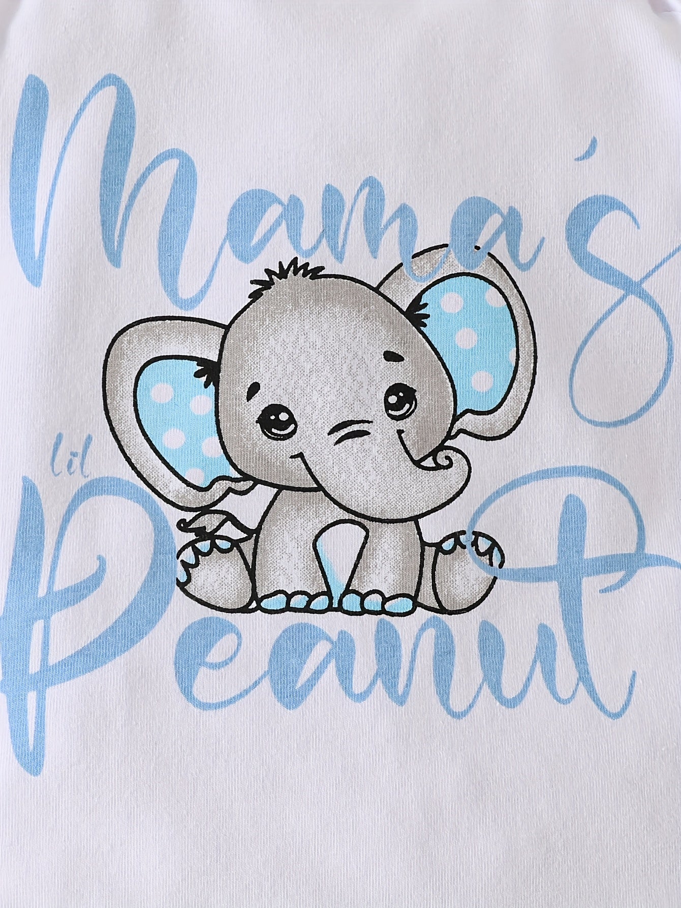 Little Peanut Youngsters Long Sleeve Rompers – Adorable Elephant Designs for Comfort