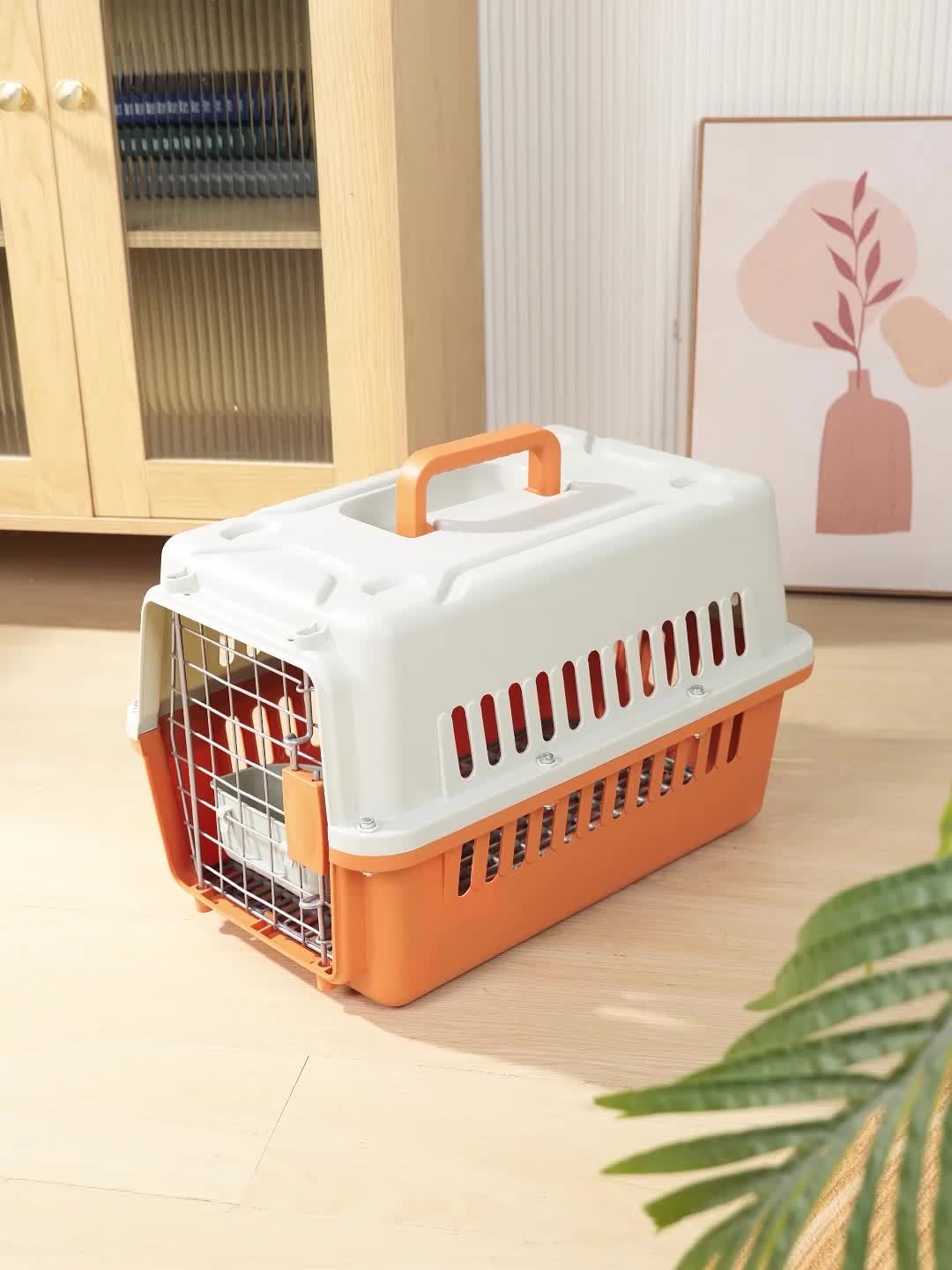 Durable Pet Cage Kennel for Travel Ideal for Dogs and Cats Up to 23 Pounds