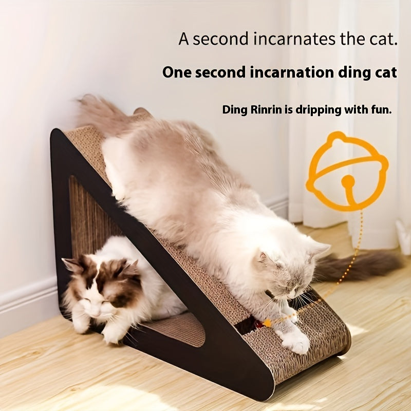 Multi Layer Cat Scratcher with Teasing Ball Interactive Cat Toy for Playful Fun