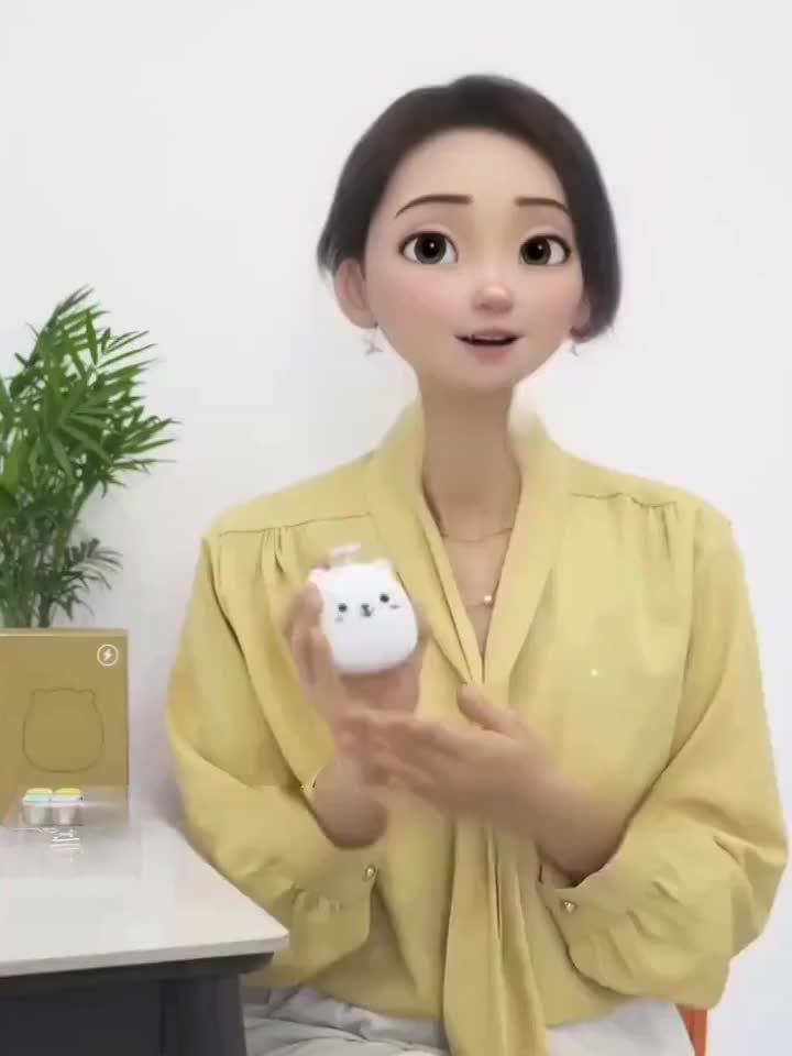 Baby Electric Nail Grinder with Bear Shape Rechargeable Quiet Portable 8 Grinding Heads