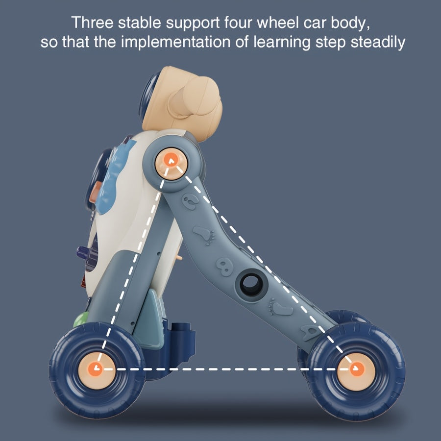 3 In 1 Baby Stroller Music Toy Learning Walker for 0 to 36 Months Educational Gift