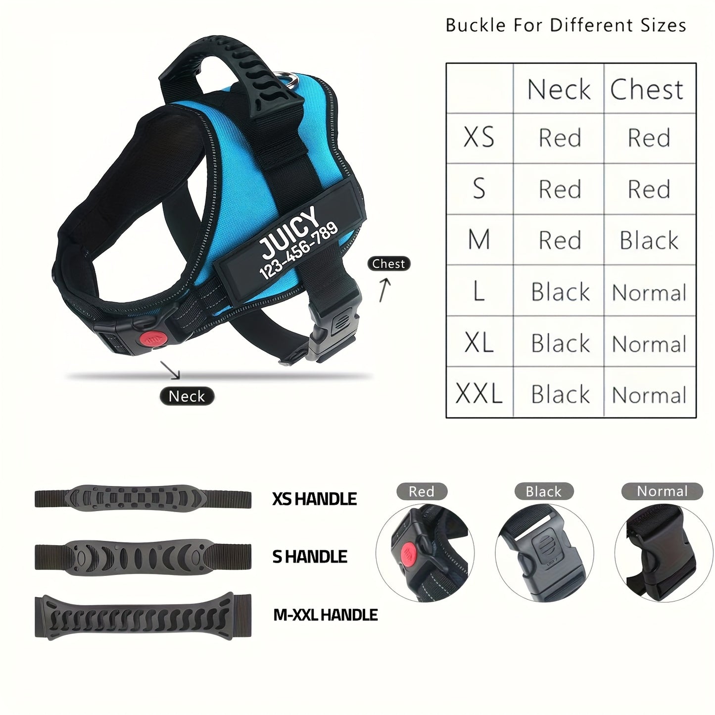 Customizable Polyester Dog Harness with Name & Phone Number, No-Pull Design, Daisy Pattern, Hand Wash Only, for Training & Walking