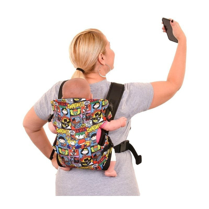 KidsEmbrace Justice League Chibi Elite Baby Carrier for Infants and Toddlers