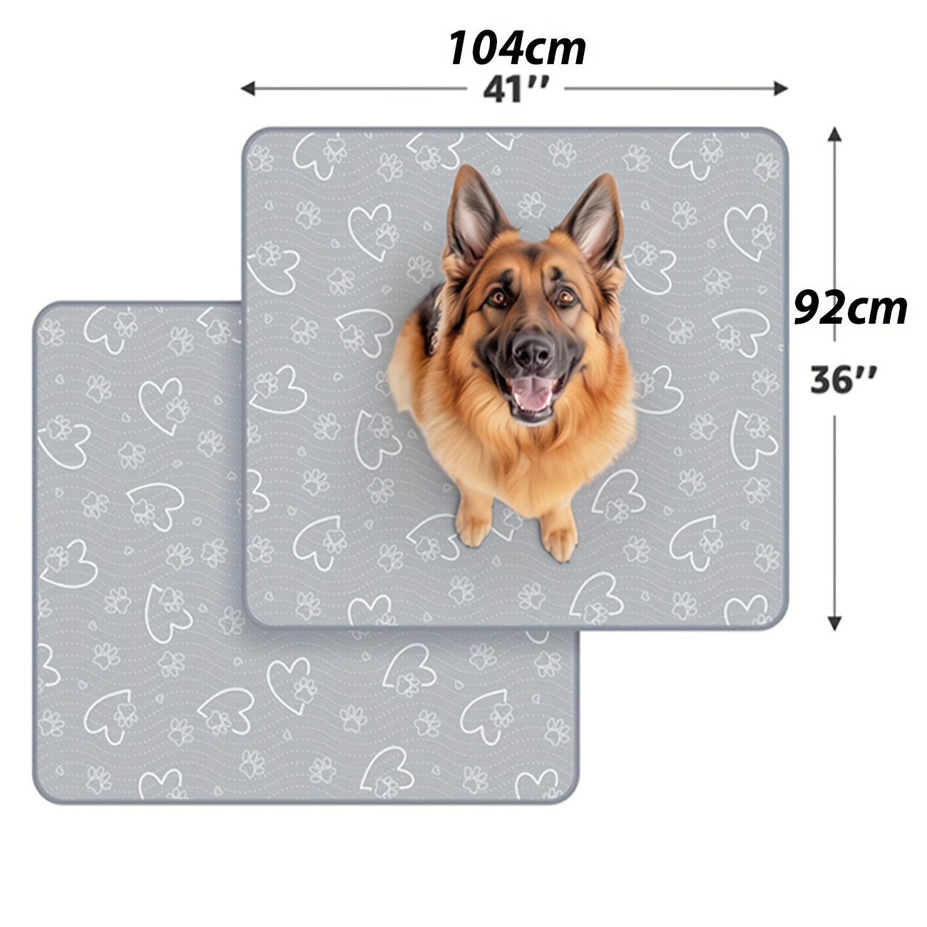 Comfortable Non-Slip Washable Pet Mat for Dogs Extra Large Reusable Odor-Resistant Pads