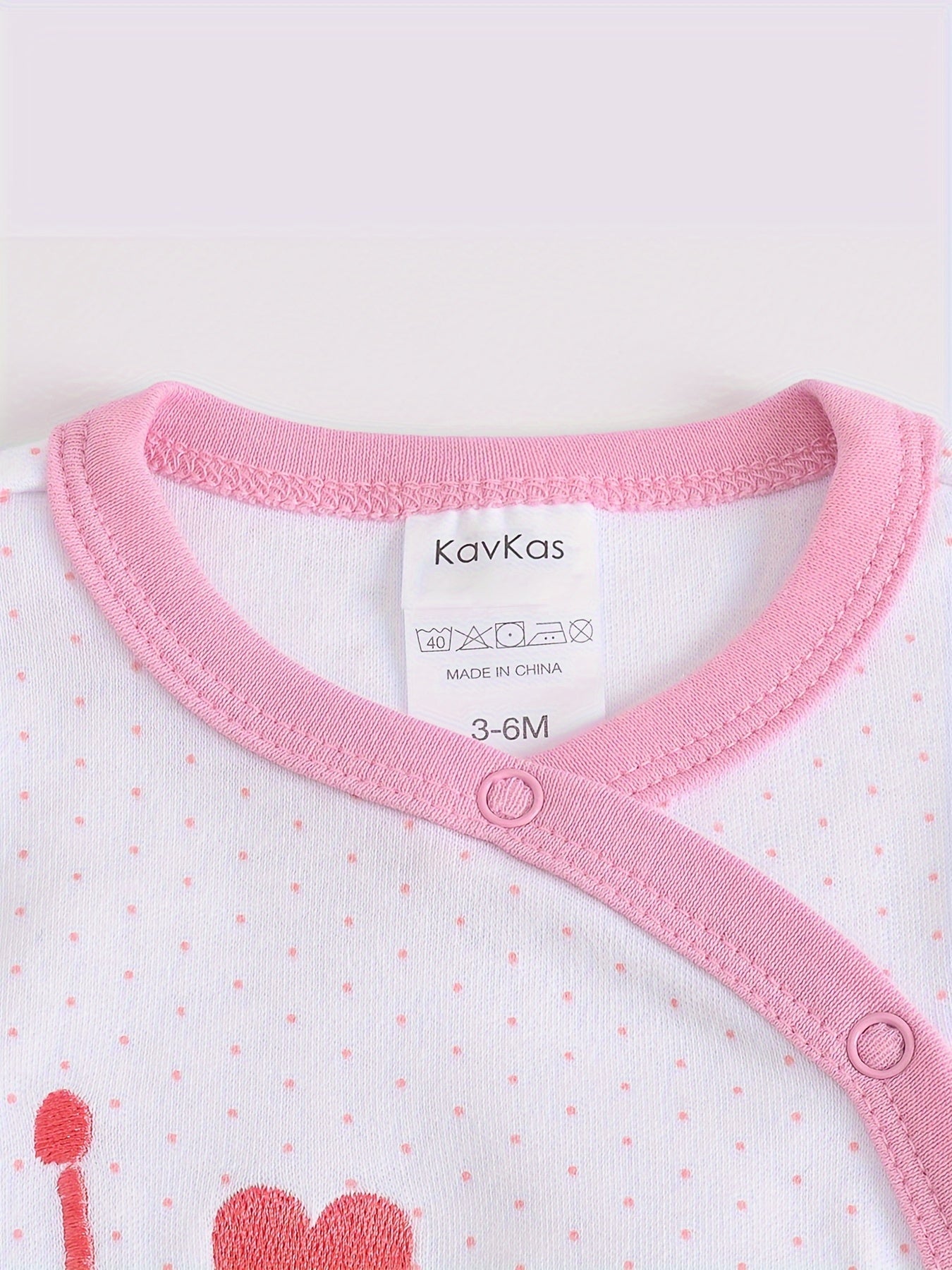 Pink Baby Girl One Piece Romper Floral Bunny 0To12M