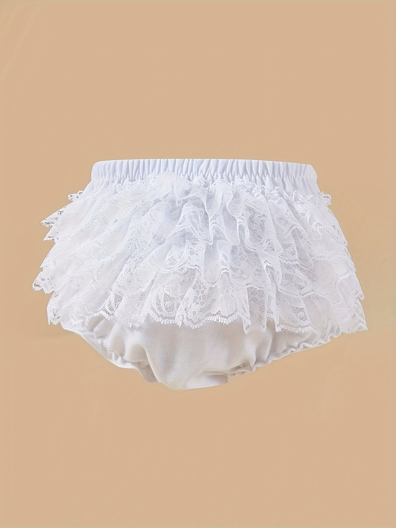 5-piece Set Solid Color Children's Lace Shorts Baby Cute PP Pants Baby Shorts Photo Clothes