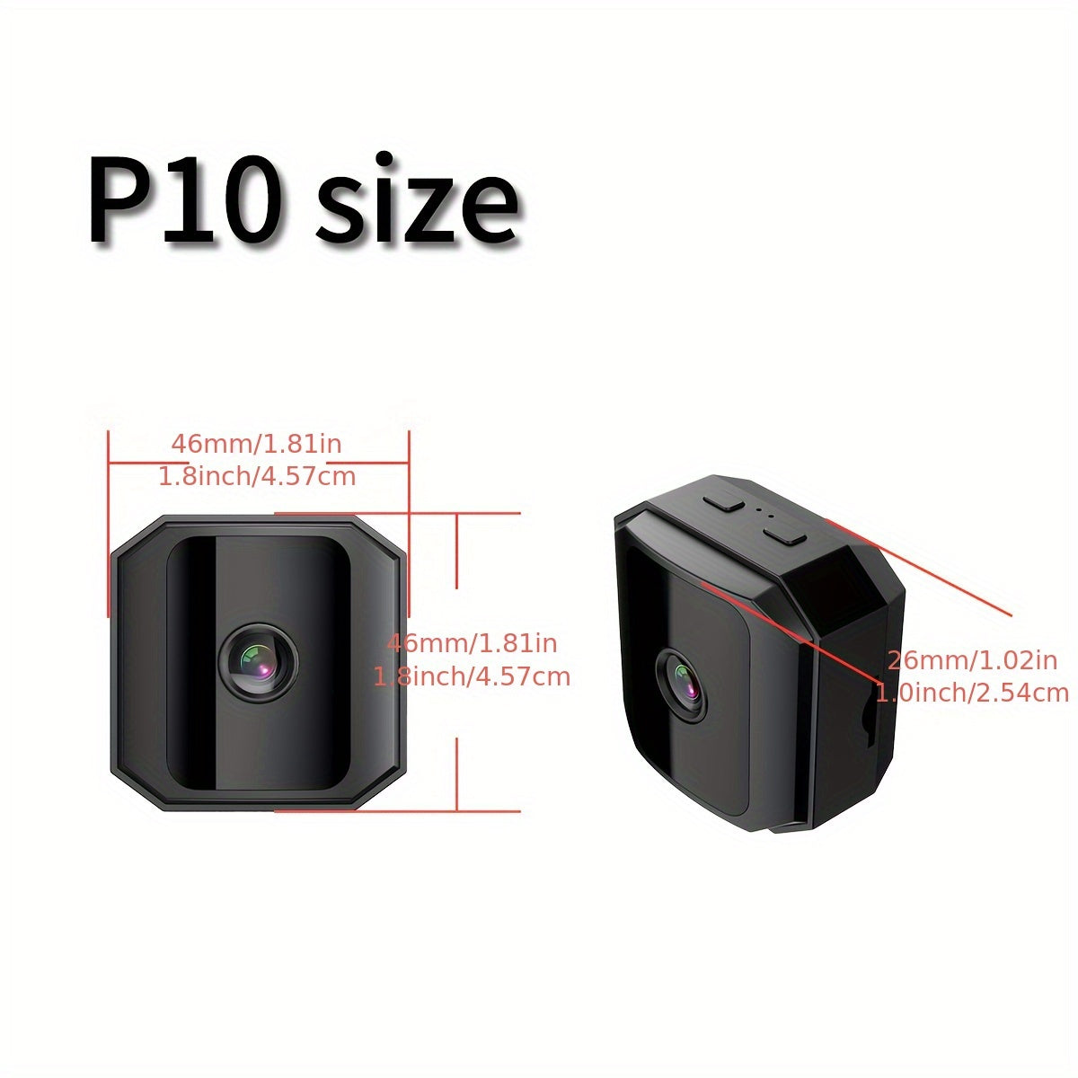 HD Mini Wireless Security Camera with Night Vision Motion Detection and Two-Way Audio