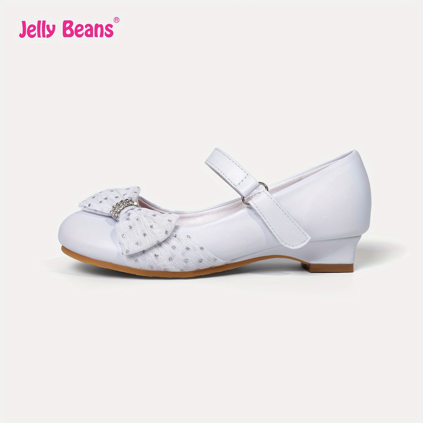 Stylish Bow Mary Jane Shoes for Girls Lightweight Slip-On Soft-Sole Casual Footwear