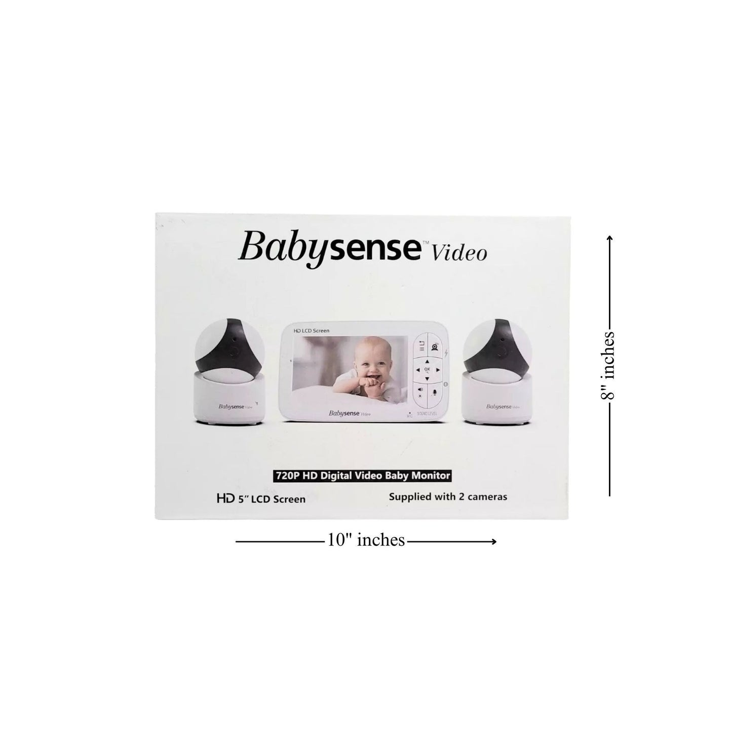 Babysense V65-2US 720P HD Digital Video Baby Monitor