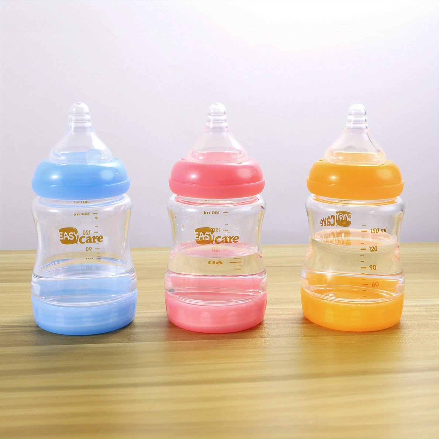 5pcs Easycare Wide Mouth Glass Baby Bottles with Sippy Cup Perfect for Celebrations