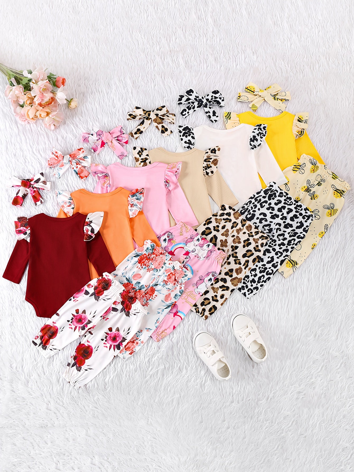 Autumn Winter Long Sleeve Letter Print Rompers With Pants