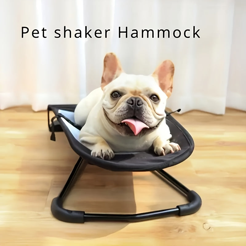 Thickened Foldable Rocking Pet Bed for Small and Medium Dogs with Breathable Mesh Design
