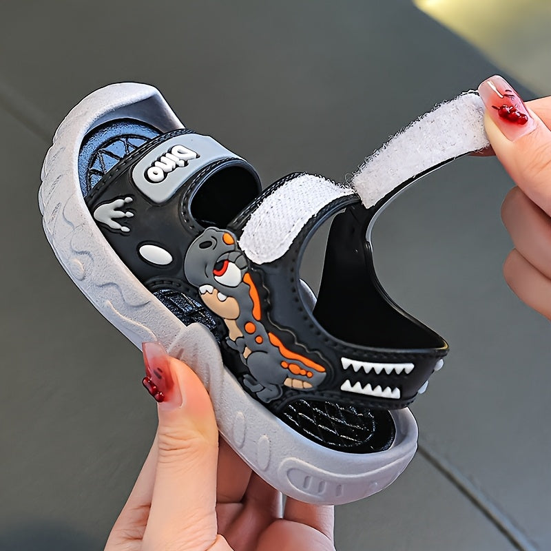 Boys and Girls Summer Beach Shoes with Soft PVC Sole Adjustable Lightweight Sandals