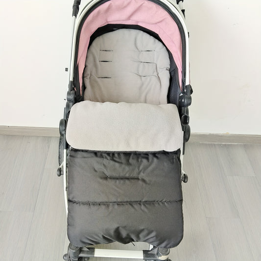 1pc Universal Fit Stroller Footmuff, Autumn and Winter Windproof Warmth Protector, Polyester Fiber Pram Boot Covers