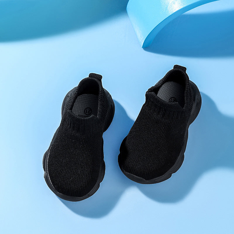 2025 Unisex Youngsters Slip-On Sneakers Lightweight Breathable Fabric All-Season Shoes