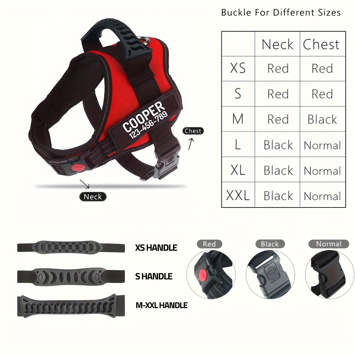 Customizable Polyester Dog Harness with Name & Phone Number, No-Pull Design, Daisy Pattern, Hand Wash Only, for Training & Walking