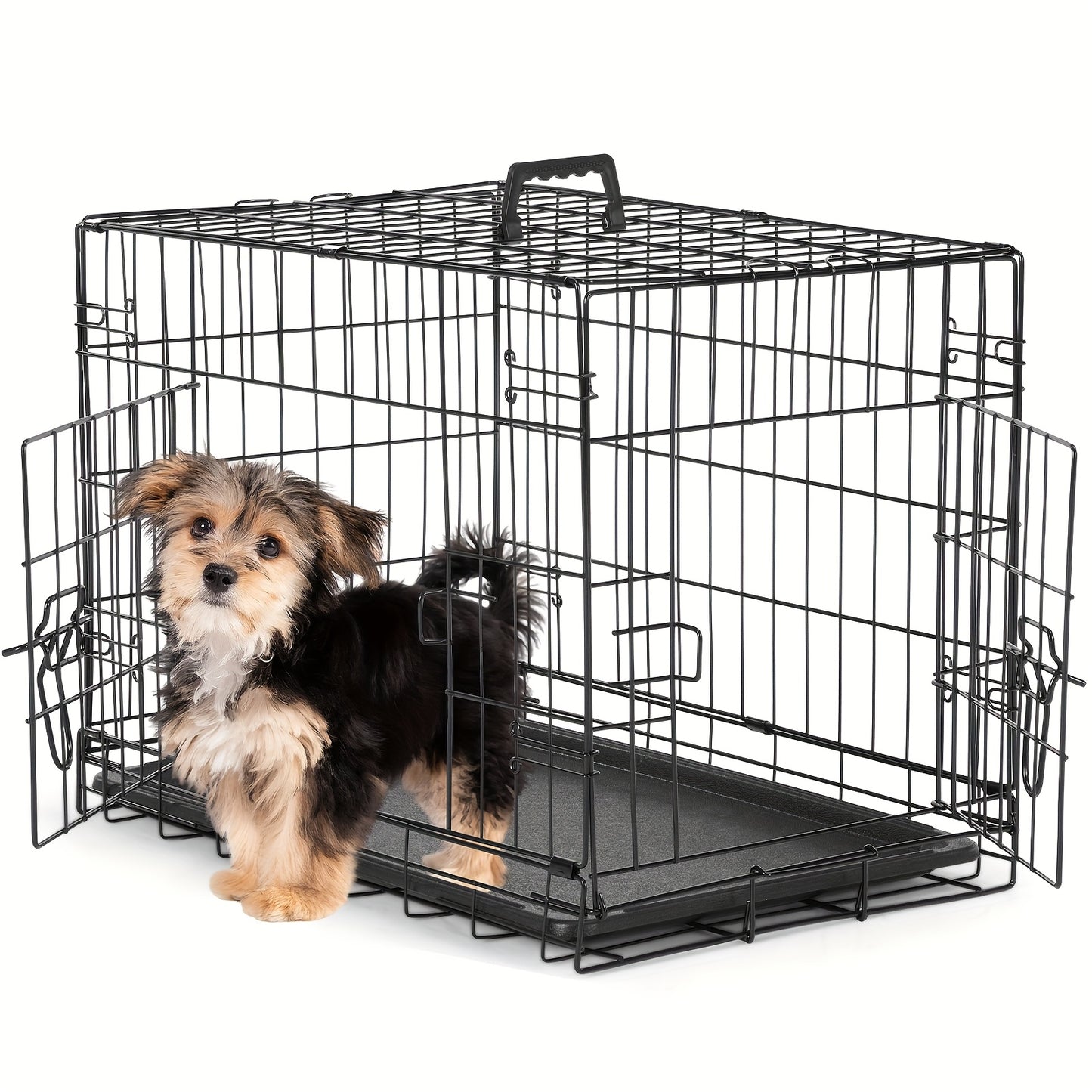 Portable Expandable Dog Pen with Non-Slip Bottom for Medium Dogs Indoor and Outdoor Use