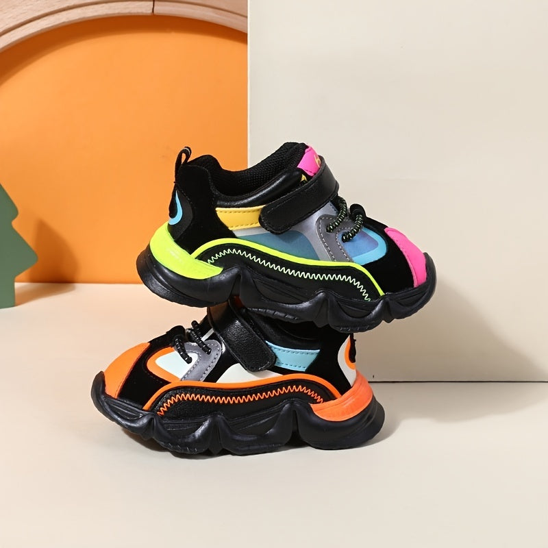 Stylish & Comfy Baby Boys' Low Top Sneakers - Lightweight Anti-Slip With Hook & Loop Fastener For Outdoor Activities!