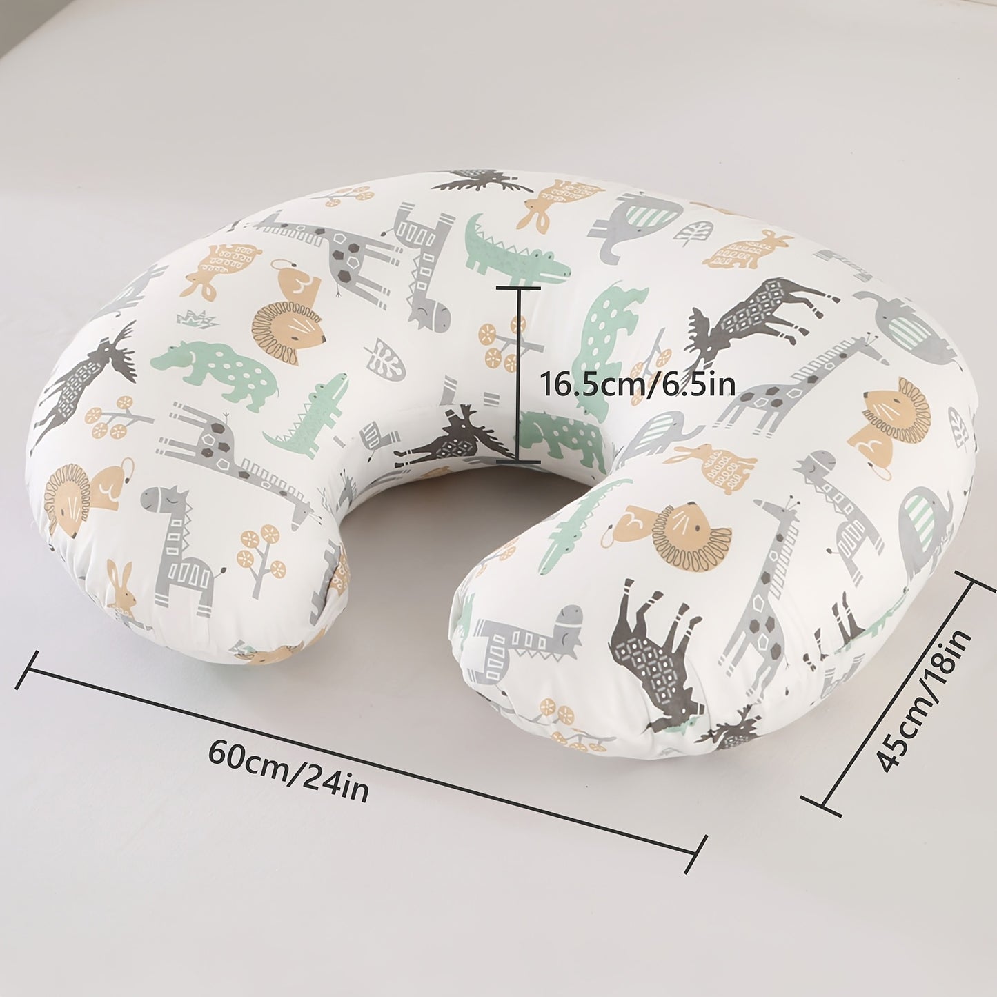 C Shaped Multifunctional Breastfeeding Pillow with Removable Pillowcase for Newborns