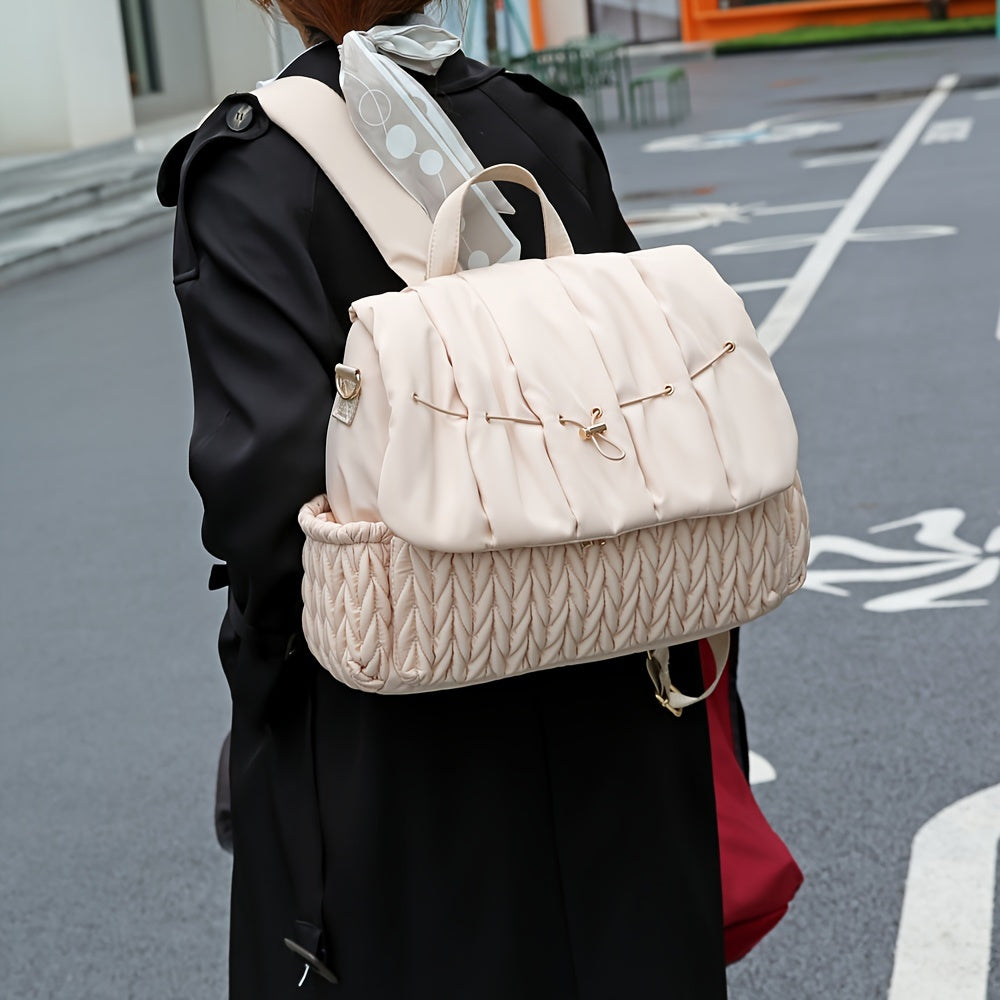 Mommy Backpack, Trendy Travel Backpack With Changing Pad, Stroller Straps, Stroller Hanging Bag