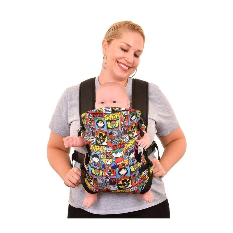 KidsEmbrace Justice League Chibi Elite Baby Carrier for Infants and Toddlers
