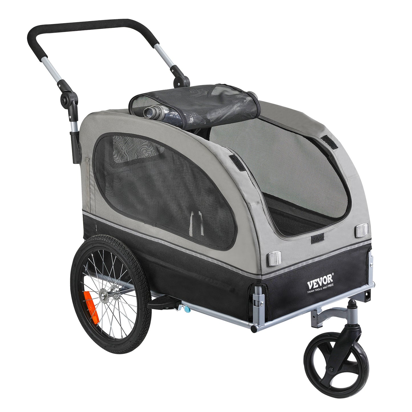 VEVOR 2in1 Dog Bike Trailer And Jogging Stroller For Pets