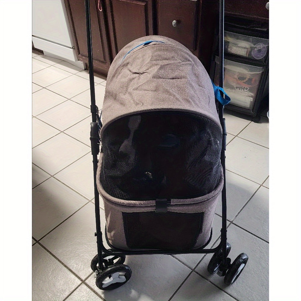 Suitable For Pets Up And Down From The Ground Lower Rectangular Pet Car, Cat And Dog Cart, Convenient Travel, Sleep At Ease Multi-functional Storage Car, Large Capacity, Black Gray Powder Coffee Blue Green Dark Green Optional