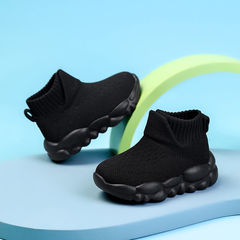 Boys Casual High Top Sneakers Slip On Comfortable Breathable All Season Sporty Style