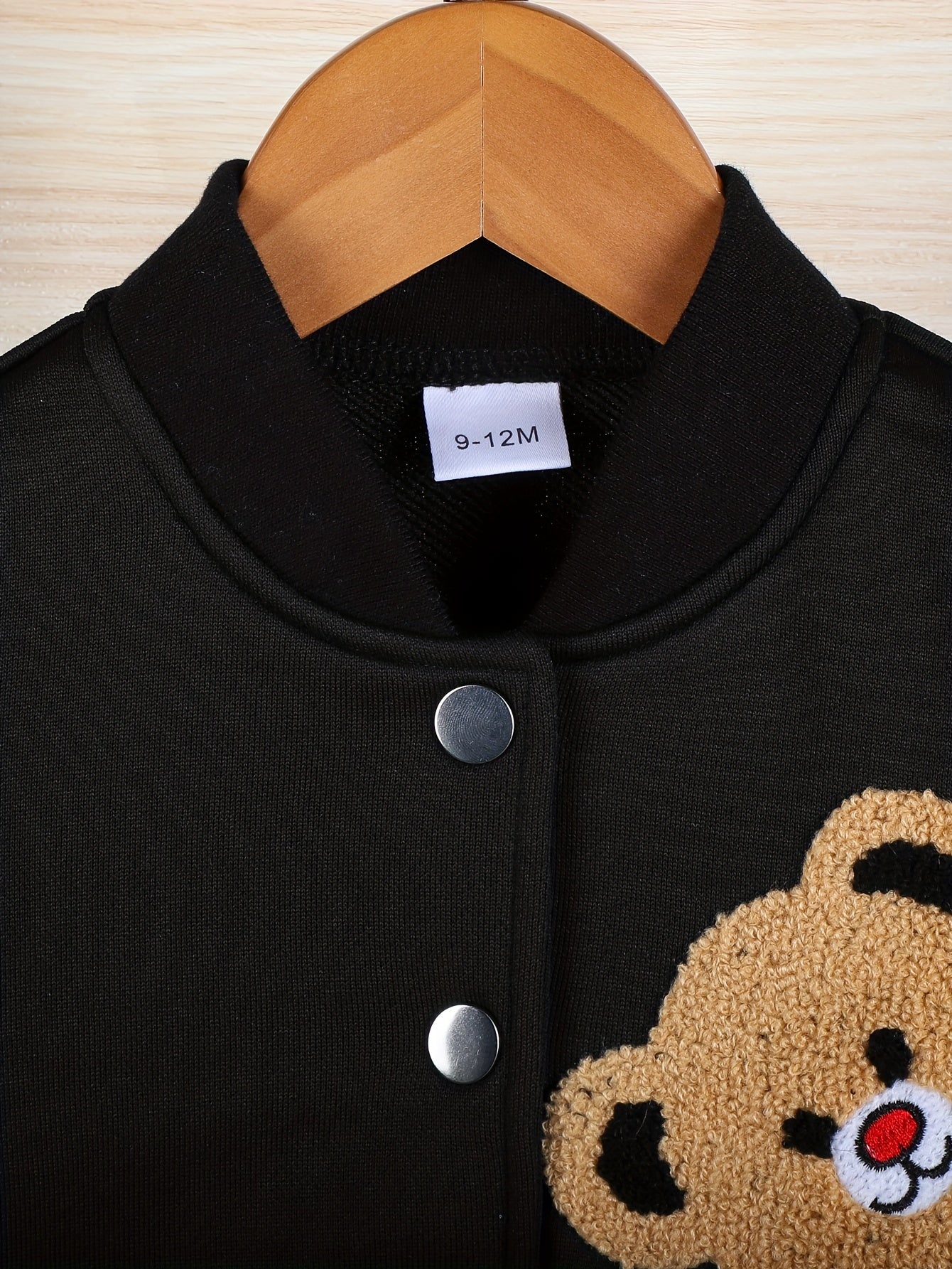 Cute Bear Hoodie and Trousers Set for Baby Boys Autumn Winter Outdoor Wear