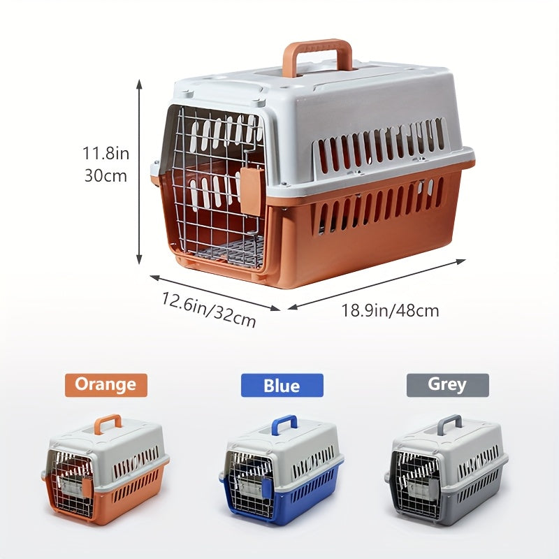 Durable Pet Cage Kennel for Travel Ideal for Dogs and Cats Up to 23 Pounds