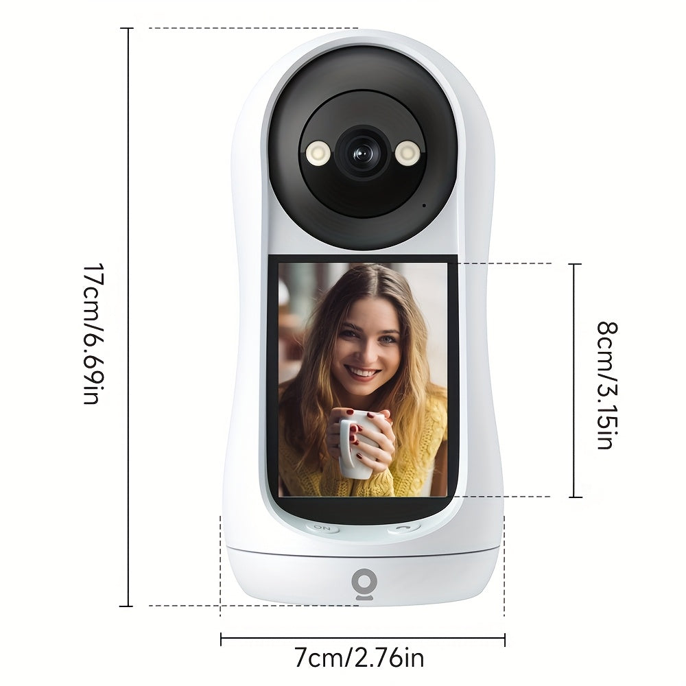 3MP PTZ Indoor WiFi Smart IP Security Camera with HD Video and Full Color Night Vision