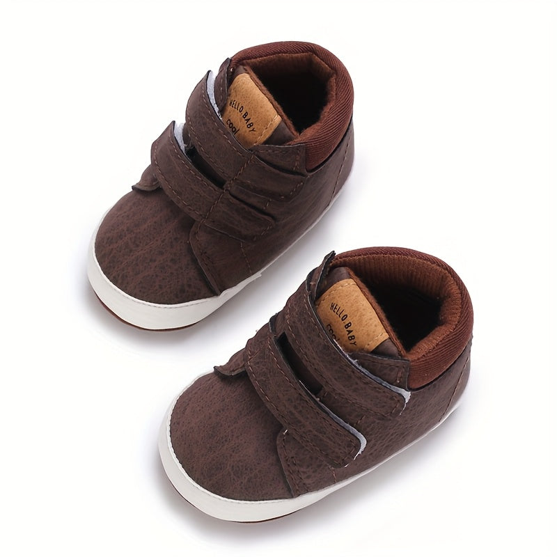 Four Seasons Girls Casual Walking Shoes for Toddlers Adjustable Slip-On Black Sneakers