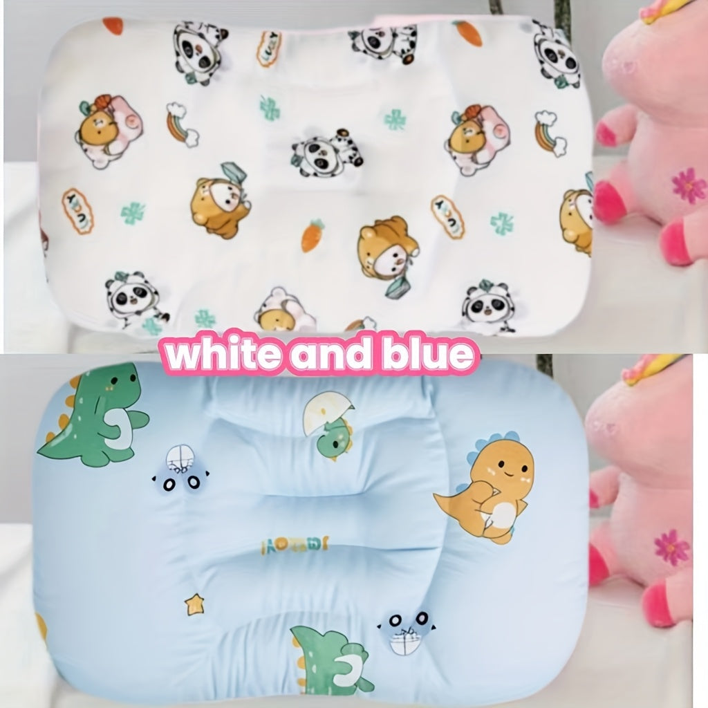 This Children's Pillow, Baby Pillow, And Toddler Pillow Are Made Of Natural Breathable Materials That Fit The Curve Of The Cervical Spine. The Partitioned Support Design Is Soft And Light Beige Friendly, Protecting Children's
