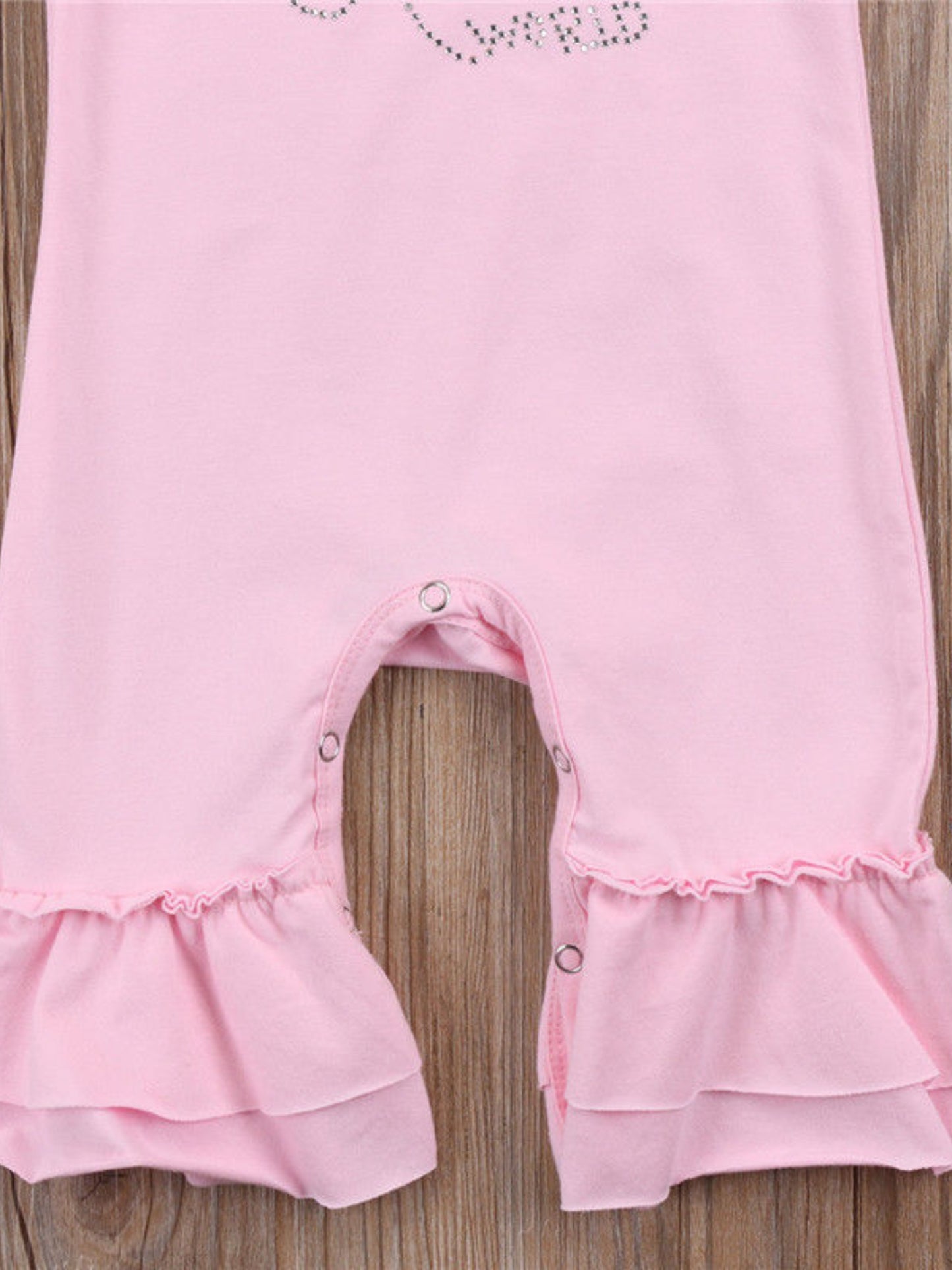 [Cotton Baby Romper] Soft Cotton Baby Girl's Floral Romper with Headband | Short Sleeve Bodysuit with Ruffled Hem & "Hello Baby" Print | Perfect for Summer, Outdoor