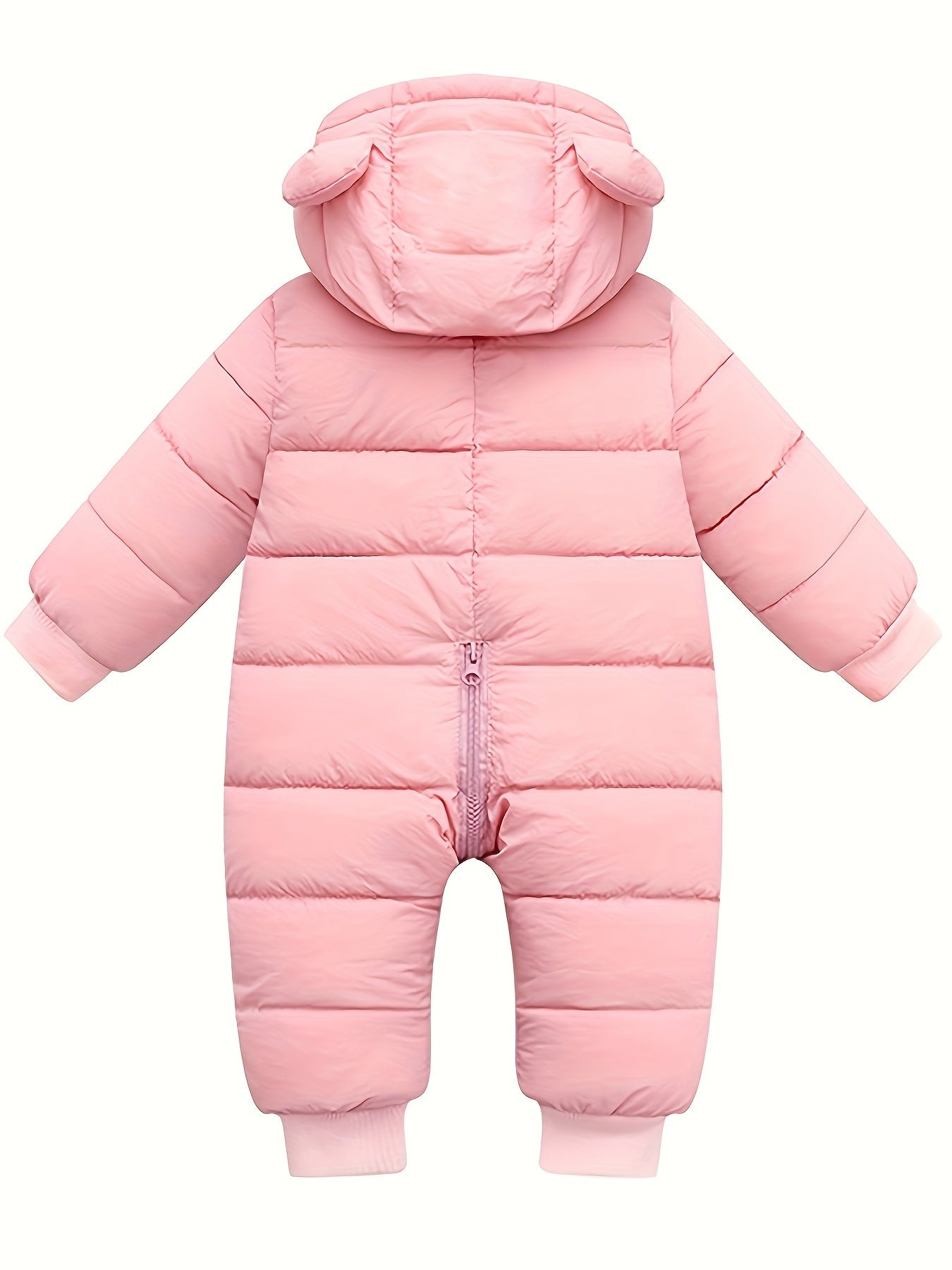 Hooded Snowsuit Baby Boys Girls Infant Winter Coat Zipper