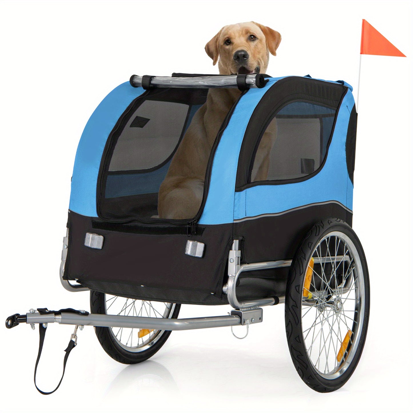 Lifezeal Pet Dog Bike Trailer 88 Lb Capacity 20 Inch Wheels