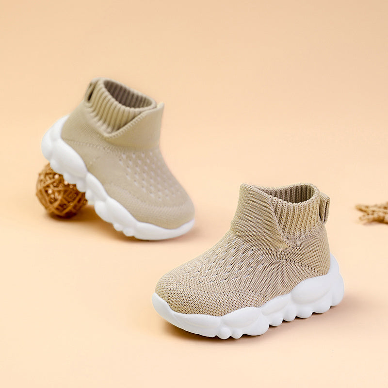 Boys Casual High Top Sneakers Slip On Comfortable Breathable All Season Sporty Style