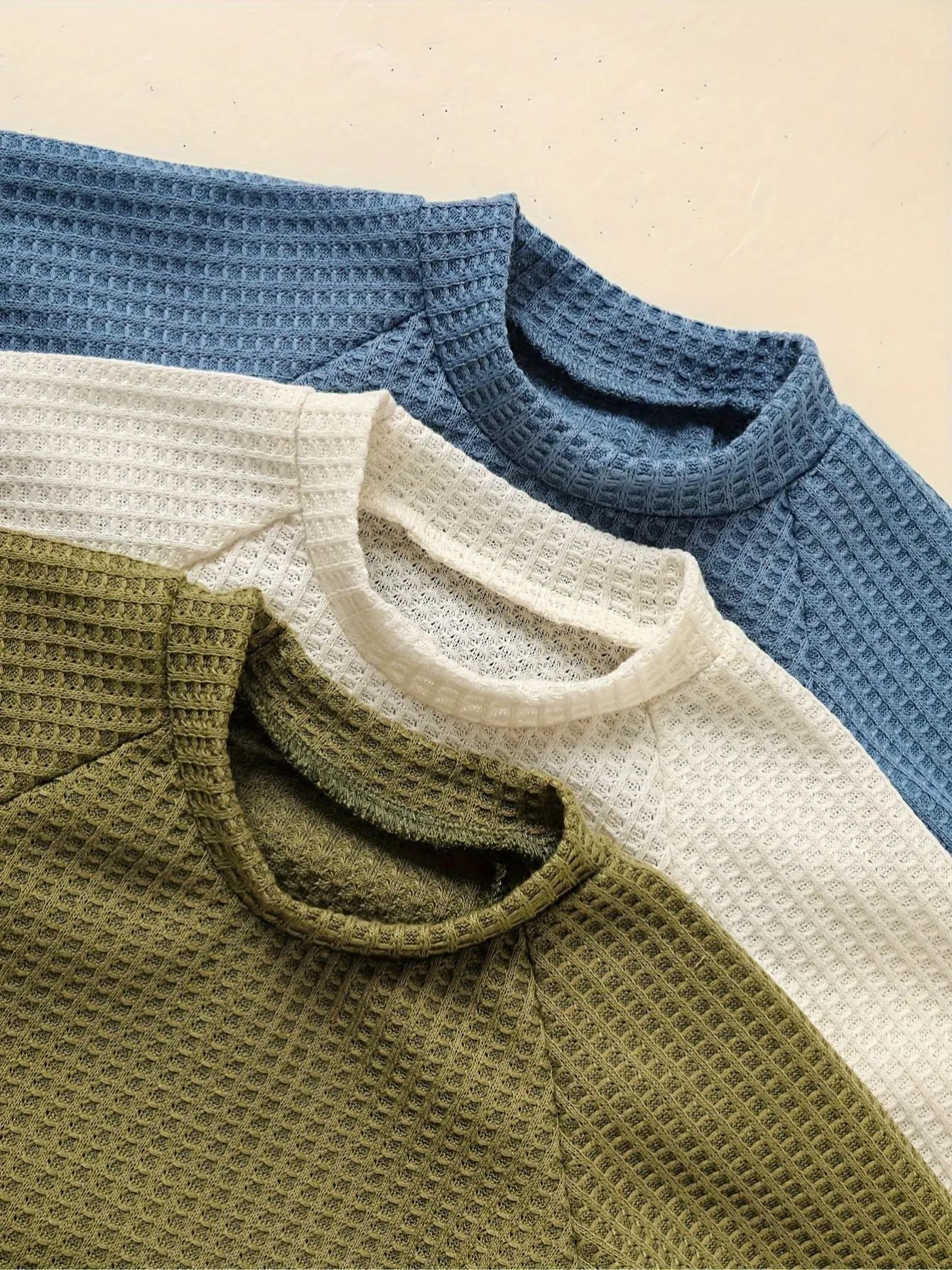 3 Set Baby Boy Clothes 9pcs Waffle Top Pants Hat Set - Loving Babies & Pets Shop