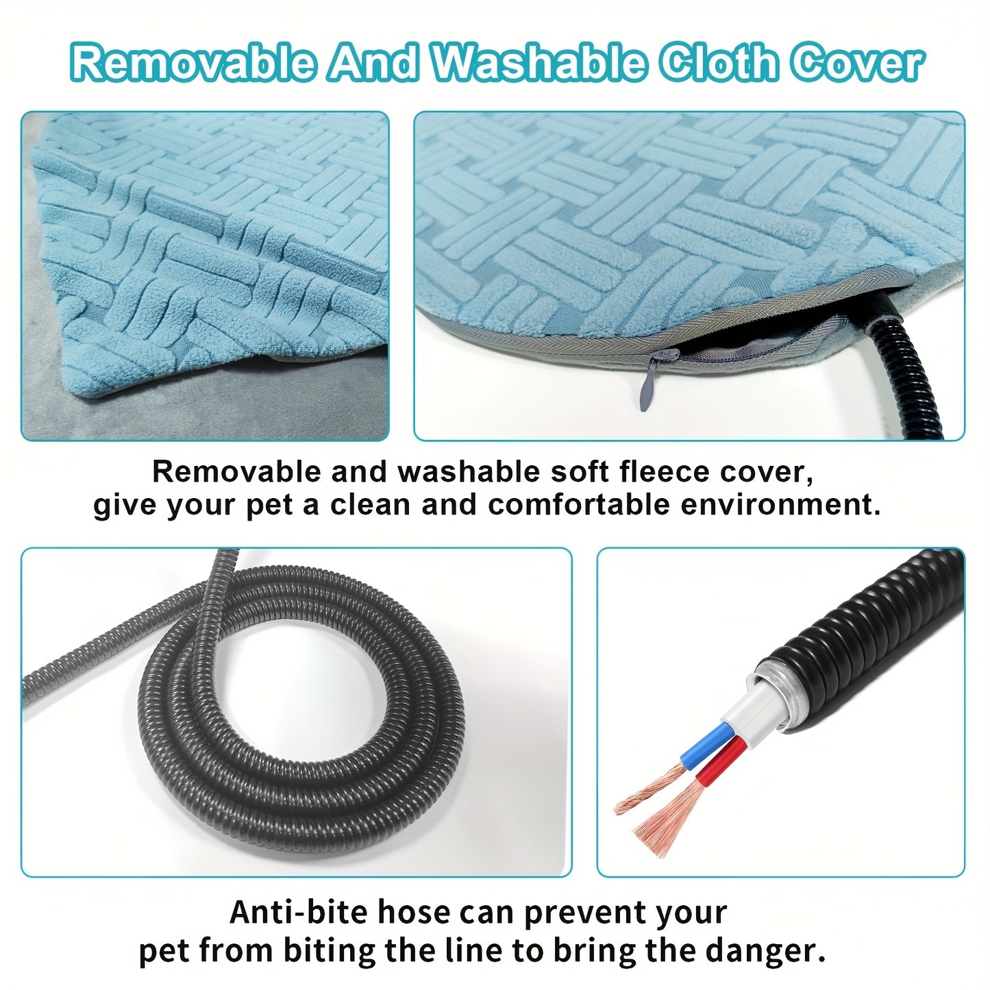 Pet Heating Pad with Smart Thermostat for Cats and Dogs Comfort Recovery and Warmth