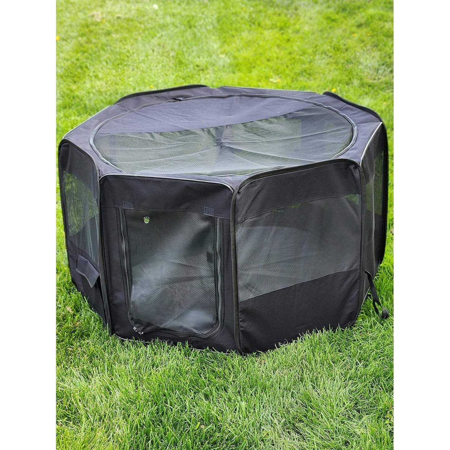 Portable Pet Playpen 45 Inch Large Puppy Kennel for Dogs and Cats Easy Storage Design